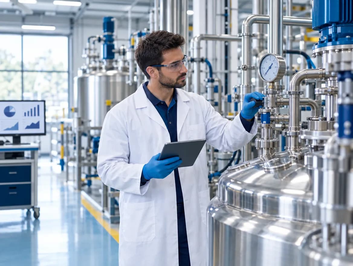 Mixing tank and production chain from raw material to finished product in chemical production