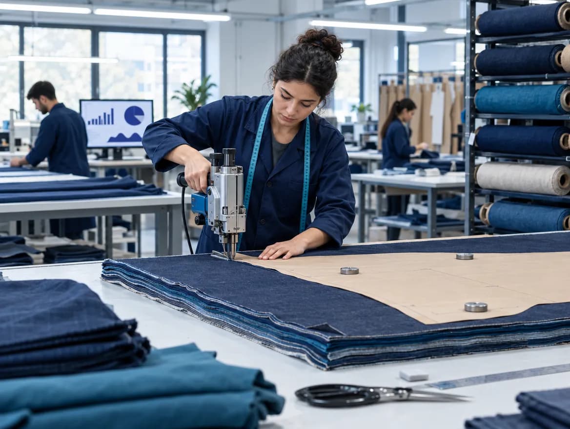 Tekstil üretiminde kumaş kesimi ve kumaş sarfı takibi