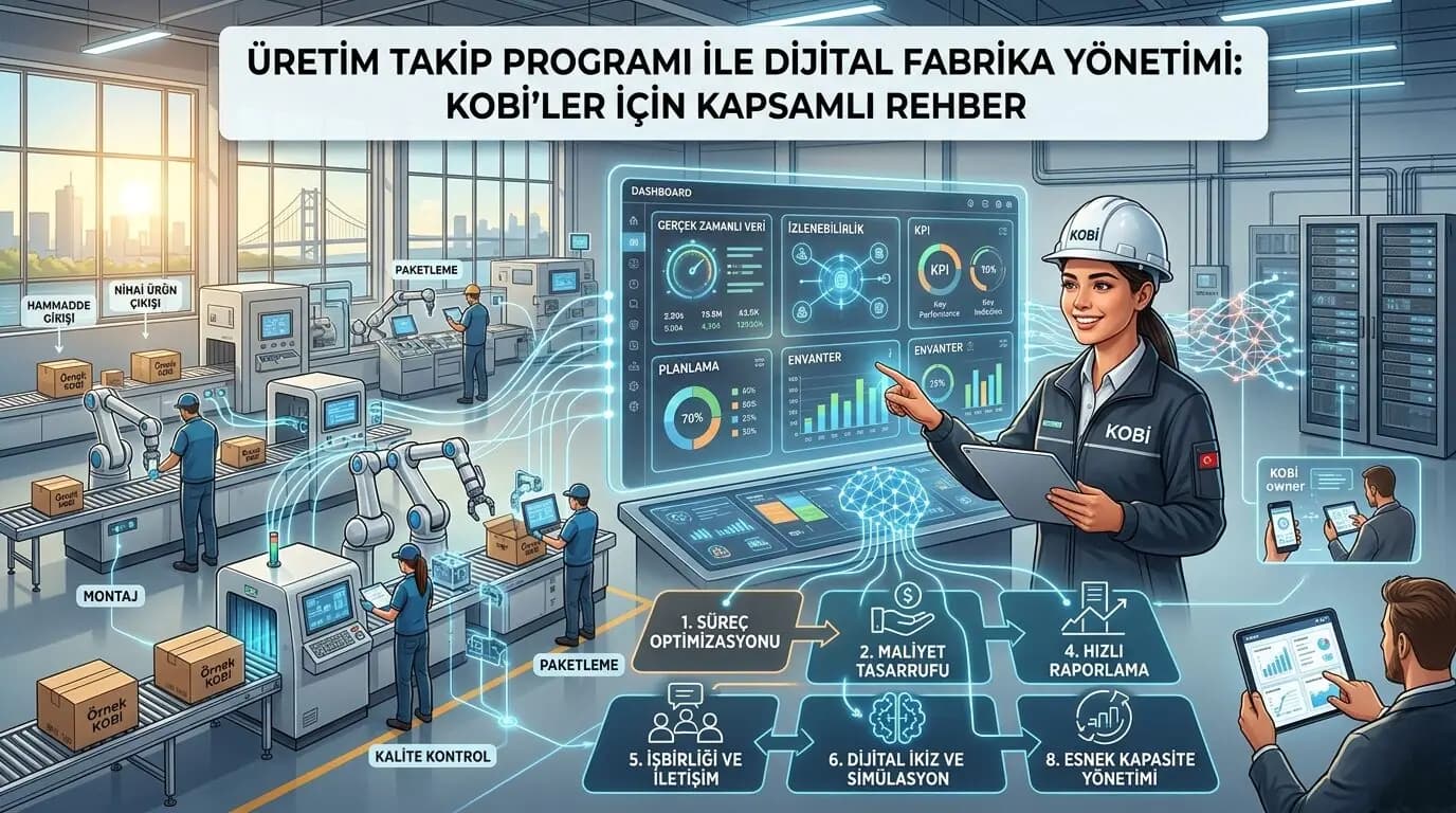 Üretim Takip Programı ile Dijital Fabrika Yönetimi: KOBİ’ler İçin Kapsamlı Rehber