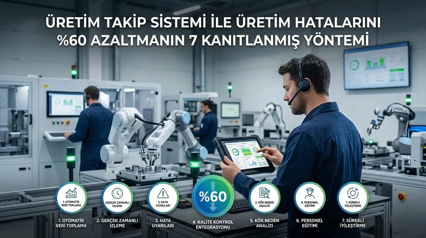 Üretim Takip Sistemi ile Üretim Hatalarını %60 Azaltmanın 7 Kanıtlanmış Yöntemi