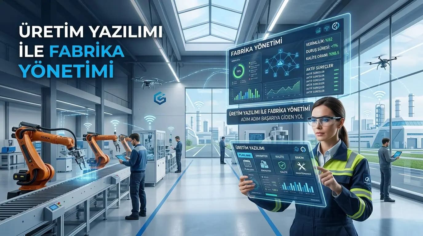 Üretim Yazılımı ile Fabrika Yönetimi: Tek Ekrandan Tüm Operasyonu Kontrol Etmenin 7 Yolu
