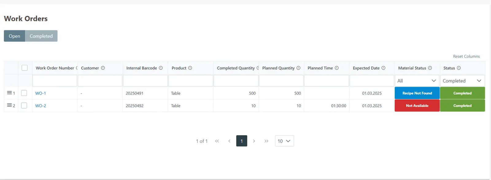 Easily Track Work Orders with the Work Orders Screen