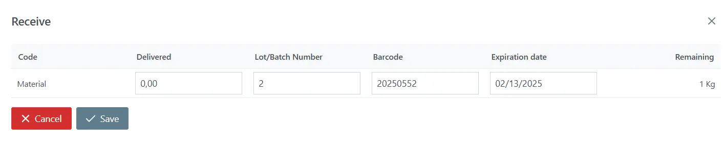 How is Lot-Based Inventory Tracking Managed in the Production Process?
