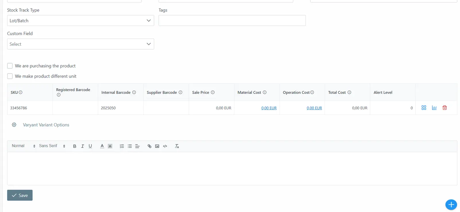 How to Create and Update Your Stock Cards in Skala MRP?