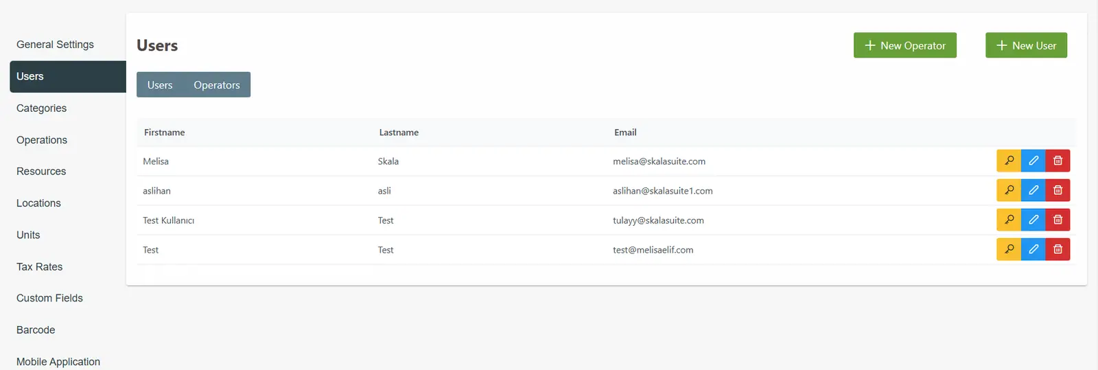 Accessing the User Management Section